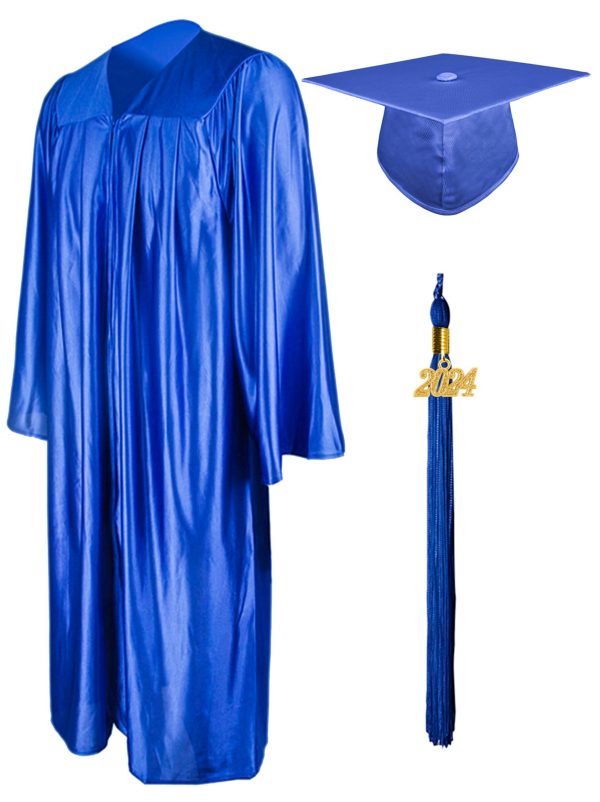Shiny Graduation Gown Cap Tassel Set - Image 11