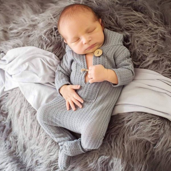Baby knitted one-piece studio photo suit - Image 5