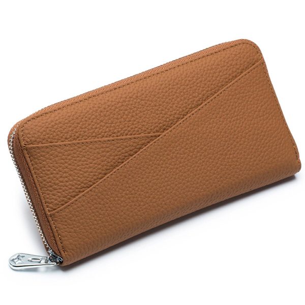 Genuine Leather Stylish accordion card pocket wallet