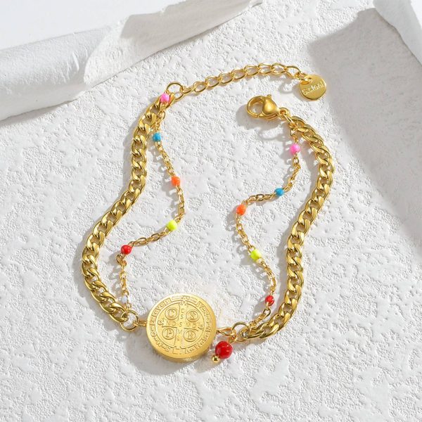Stainless Steel Handmade Portrait Pendant Bracelet - Image 2