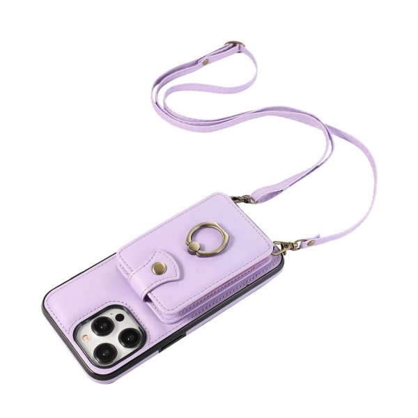PU Leather Crossbody Phone Case w/ Wallet and Stand - Image 4