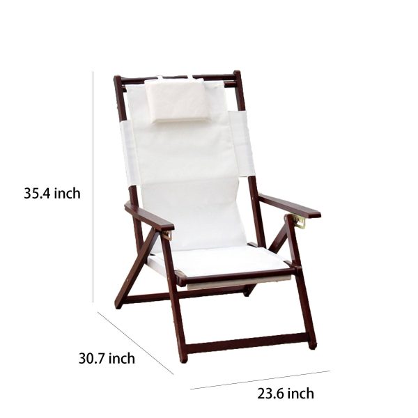 Outdoor solid wood folding chair - Image 4