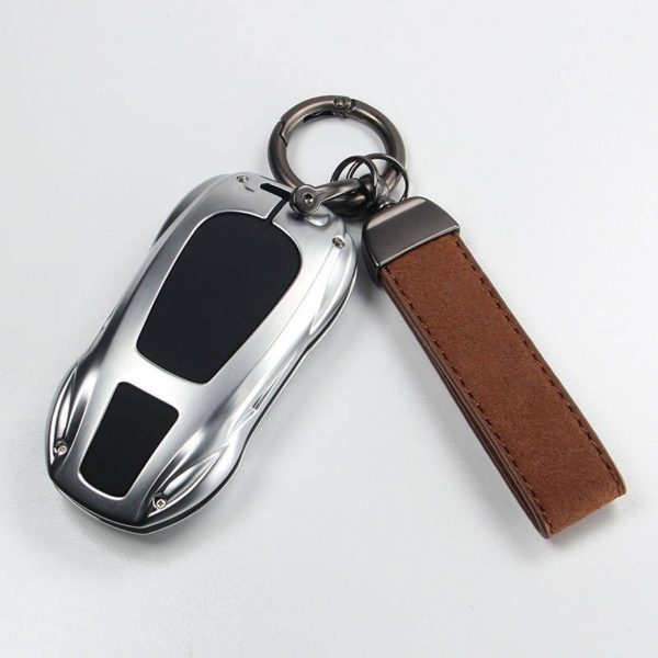 Universal Rotatable Leather Keychain - Image 4