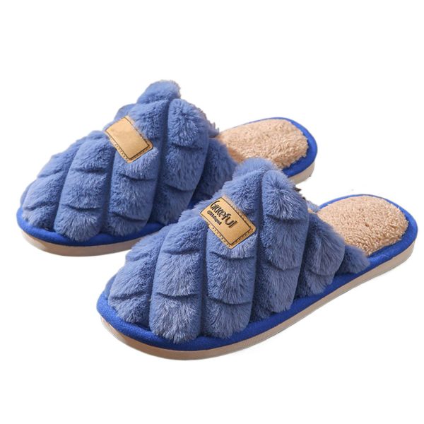 Lightweight Non-Slip Soft Warm Women Indoor Plush Slippers