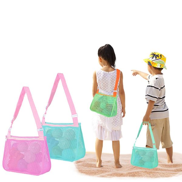 Beach Mesh Bag With Single Shoulder For Child - Image 4