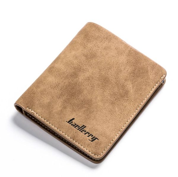 PU Leather Mens Slim Wallet with Money Clip - Image 2
