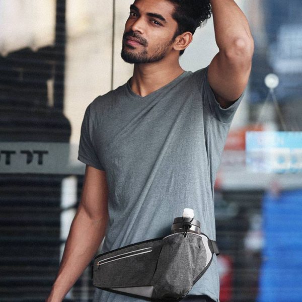 Oxford Hiking Waist Bag with Bottle Holder - Image 4