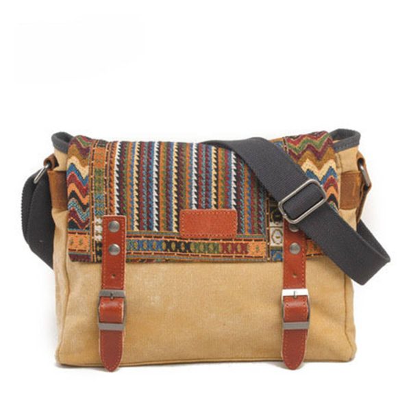 Canvas Messenger Bag for Women - Image 2