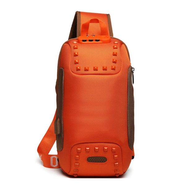Oxford Men Sling Backpack Anti Theft Crossbody Shoulder Bag - Image 2