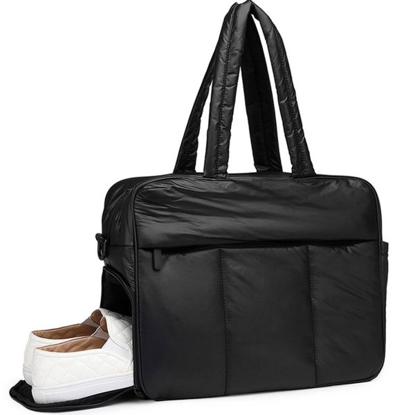 Luggage Duffel Tote Bag with Wet Pocket Shoe Compartment - Image 2