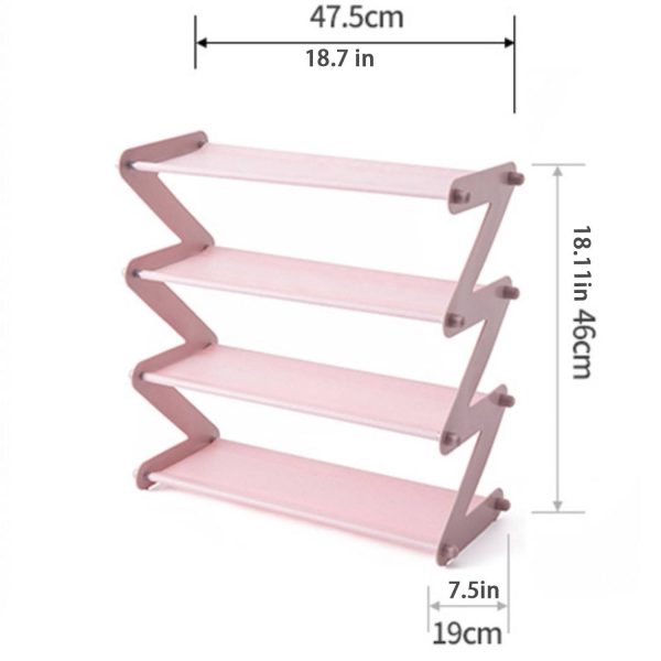 Non woven Stainless Steel Assembly Shoe Rack - Image 3