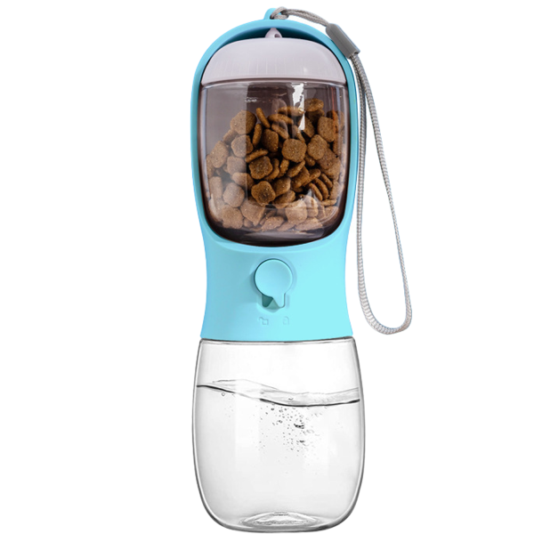 10oz Portable Pet Water Bottle Feeder for Outdoor Travel