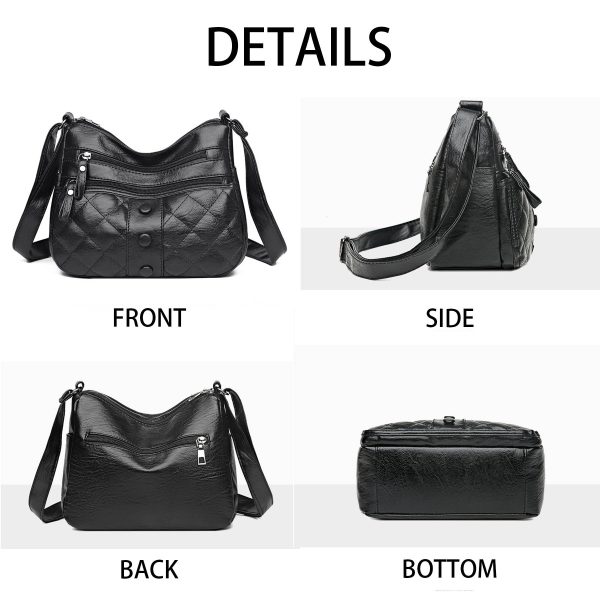 PU Leather soft shoulder cross-body bag - Image 4
