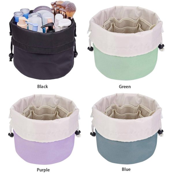 Barrel Drawstring Makeup Travel Bag - Image 5