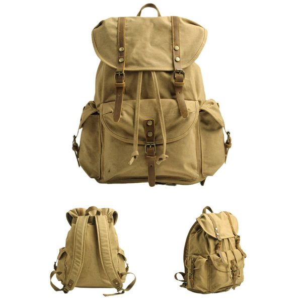 Canvas Vintage Backpack - Image 2