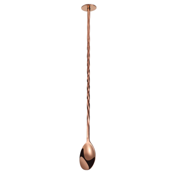Stainless Steel Bar Spoon w/Spiral Handle for Mixing Drinks - Image 4
