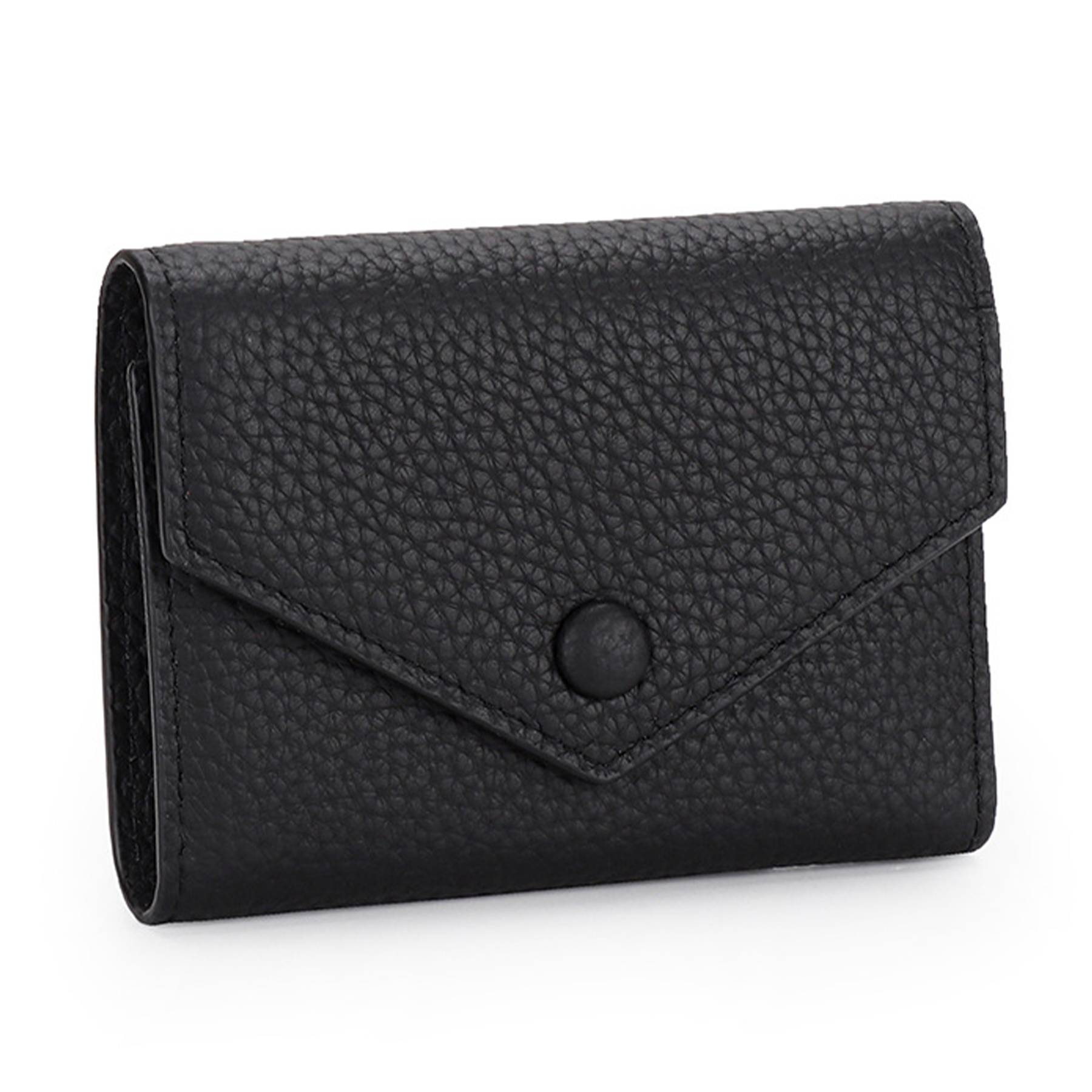 Genuine Leather Simple folding envelope coin wallet - Image 7