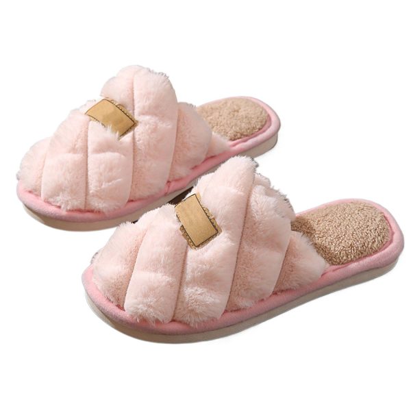 Lightweight Non-Slip Soft Warm Women Indoor Plush Slippers - Image 3