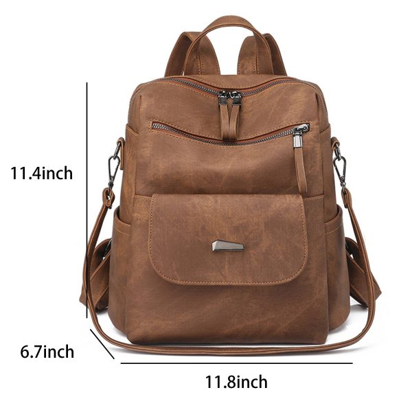 PU Leather Backpack for Women - Image 8