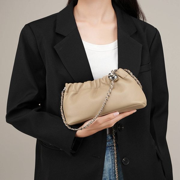 Compact Adjustable Genuine leather Women Crossbody Bag - Image 4