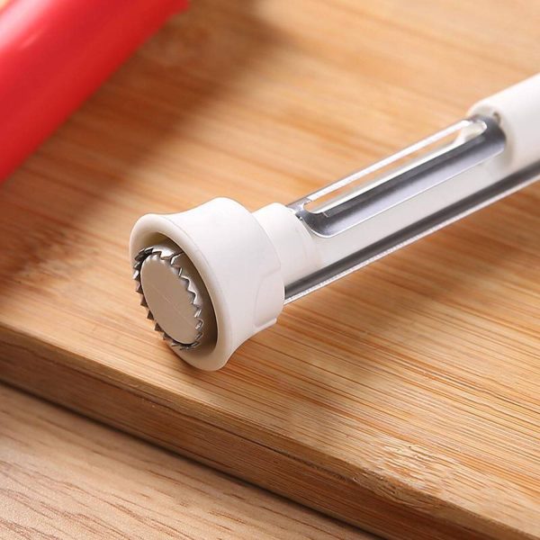 2 in 1 Ergonomic Stainless Steel Fruit Corer Peeler - Image 5