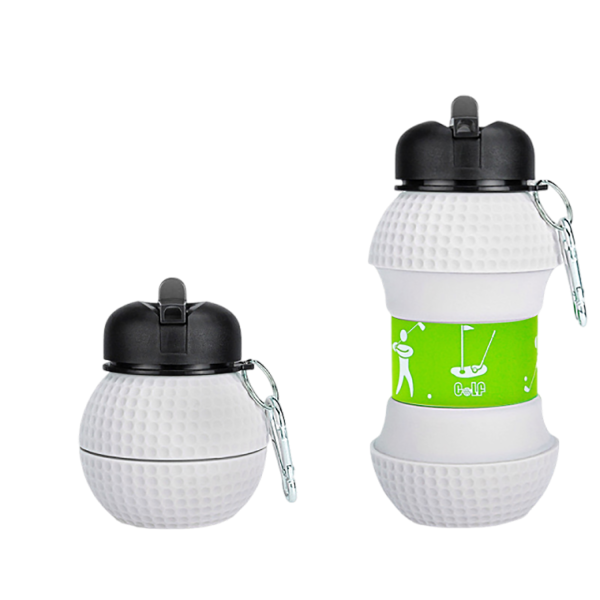 19oz Portable Foldable Silicone Sports Water Bottle For Kids - Image 4