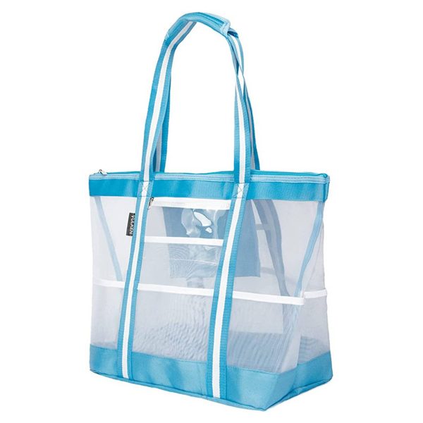 Oxford Extra Large Mesh Beach tote Bag - Image 2