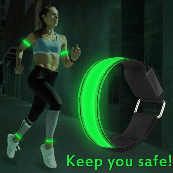 Battery Powered LED Slap Band Safety Armband Adjustable - Image 2