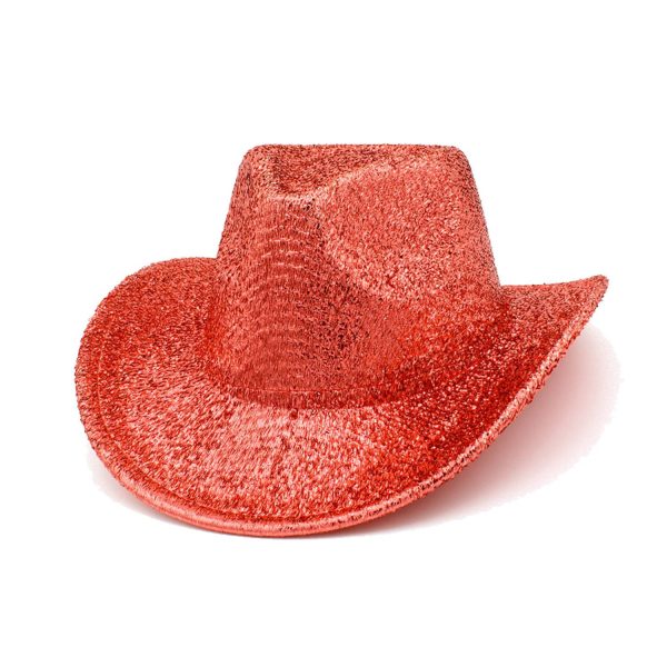 Lightweight Holographic Cotton Party Cowboy Hat - Image 5