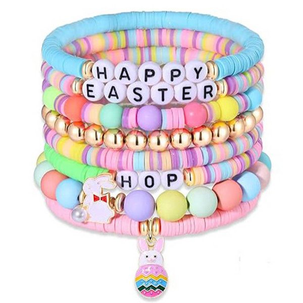Acrylic Plastic Macaron resurrection rabbit bracelet - Image 2
