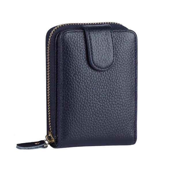 Genuine leather men's organ card bag