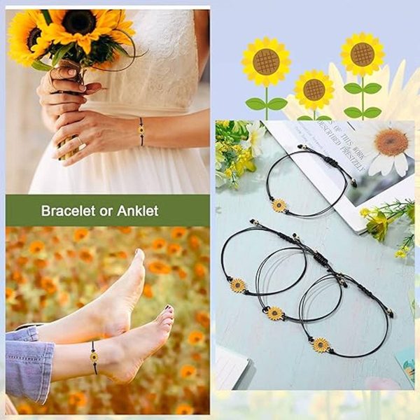 Handmade Sunflower Bracelets - Image 3