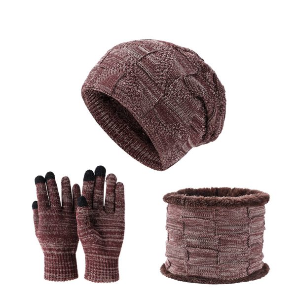 Winter Beanie Hat Scarf and Touch Screen Gloves Set - Image 6