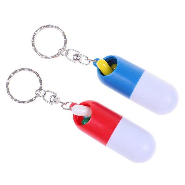 Portable Mini Pill Box Keychain - Image 3
