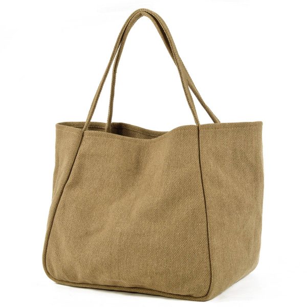 Jute Foldable Tote Bag for women - Image 2