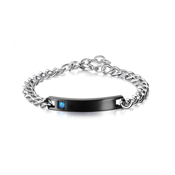 Titanium steel couple bracelet - Image 2