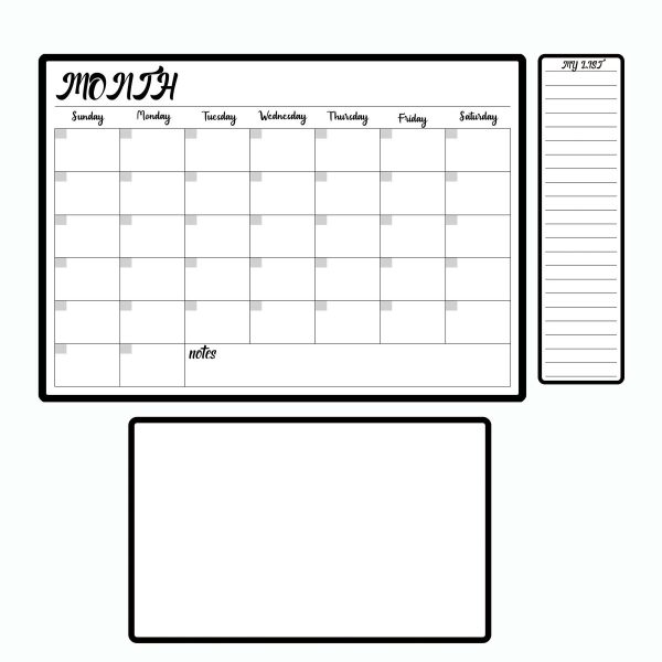 Magnetic Calendar Whiteboard Planner - Image 2