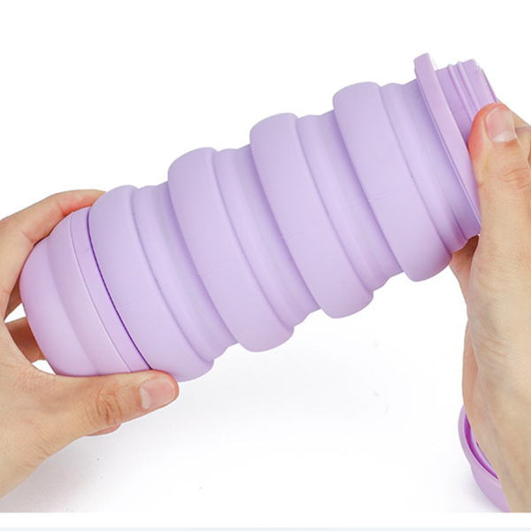 27oz Portable Collapsible Silicone Sports Water Bottle - Image 9