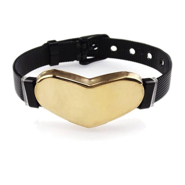 New heart-shaped watch chain stainless steel bracelet - Image 3