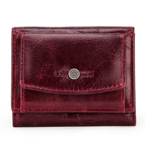 Genuine Leather RFID 3 fold Waterproof Street trend Wallet - Image 3