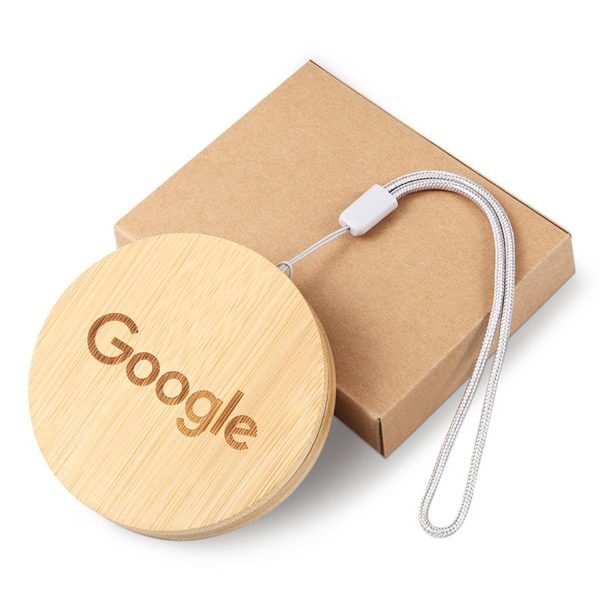 Bamboo Storage Box with Fast Charging Cable Kit - Image 2