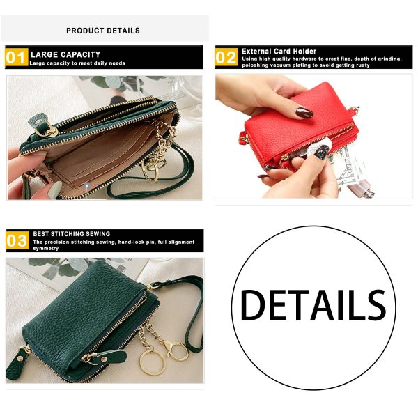 Genuine Leather Simple multi-card coin purse - Image 6