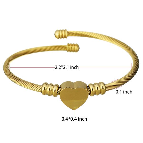 Heart shaped woven bracelet - Image 4