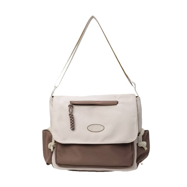 Lightweight Polyester Messenger Bag w/ Campus Style - Image 3