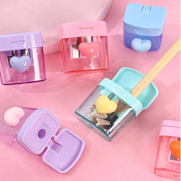 Cute Cartoon Pencil Sharpener with Lid for Kids – Manual - Image 5