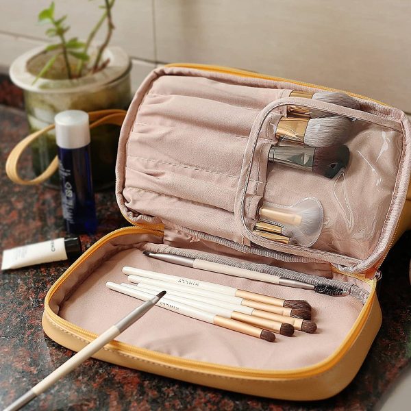PU Leather Large Capacity Travel Cosmetic Bag for Women - Image 6