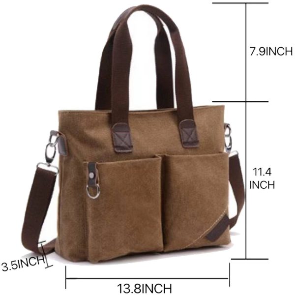 Women Satchel Shoulder Handbags with Multiple Pockets - Image 5