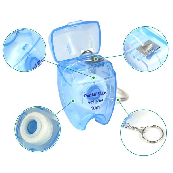 Portable Dental Floss Dispenser Keychain - Image 8