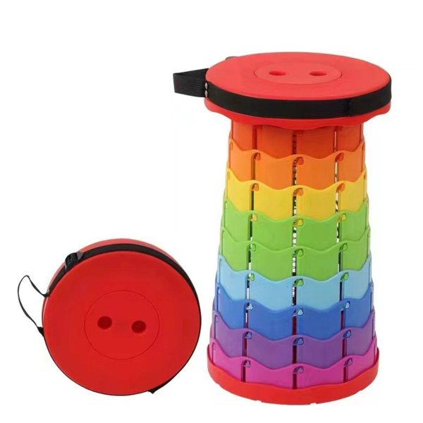 Rainbow telescopic folding stool - Image 2
