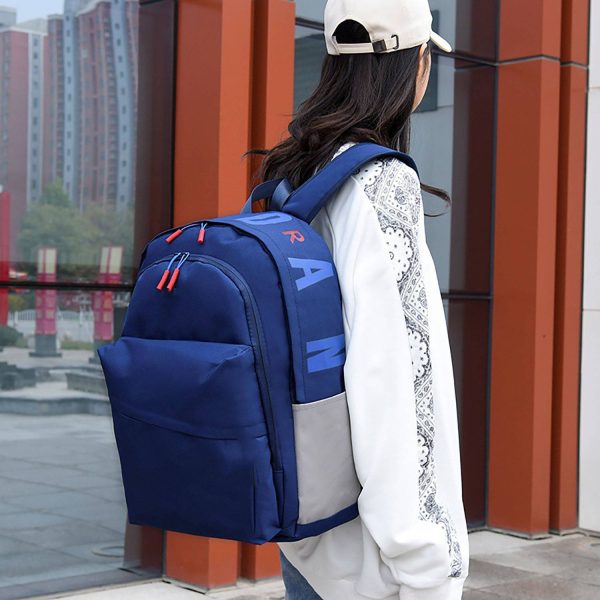 Fashion Splicing Backpack - Image 8